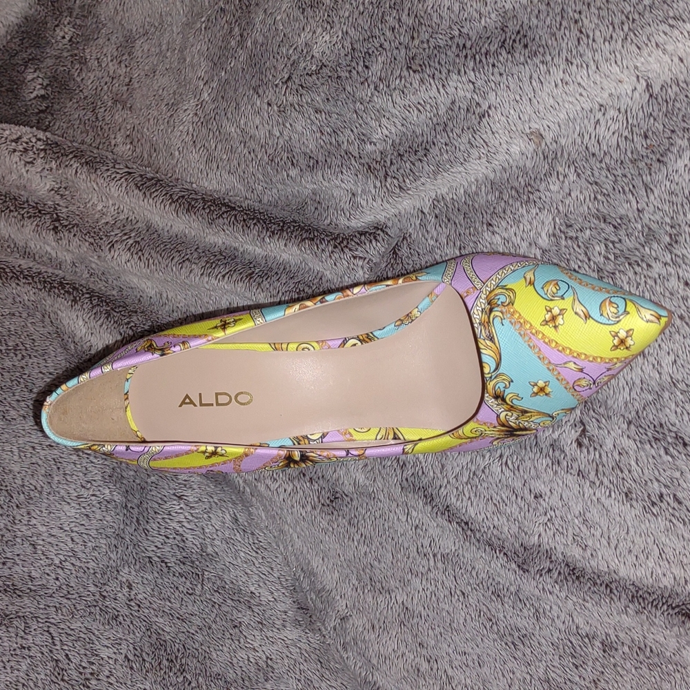 👣ALDO 🇺🇲Stessy Multicolored Stilettos (Pastels) heel shoes footwear - Picture 14 of 16